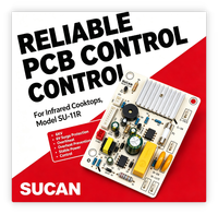 Carte de contrôle de cuisinière infrarouge SUCAN SU 11R avec protection contre les surtensions 6KV, PCB compact pour la fabrication de cuisinières électriques