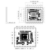 Module de carte PCB de processeur audio DSP personnalisé en usine, avec puce de décodage Hifi DAC CS41398, module d'écouteurs prenant en charge la mise à niveau OTA pour les casques