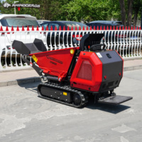 Kostenloser Versand Mini Crawler Dumper Multifunktion aler Tracked MINI Dumper 800KG Mini Transporter Muldenkipper für den Bau