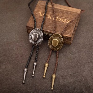 Nuevo Collar de Cuero para Hombre Estilo Polo Vintage 2025, Accesorios para Camisa, Corbata Polo Vaquera Estilo Americano del Oeste, Venta al por Mayor - Product Image 1