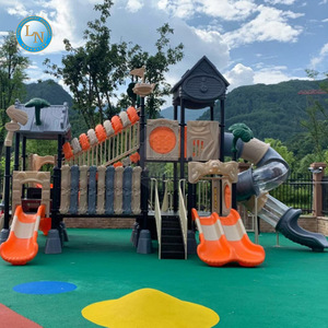 Glissières populaires Plastique de terrain de jeu de série de jungle d'autres fournisseurs d'équipement de parc d'enfants de produits de parc d'attractions - Product Image 6