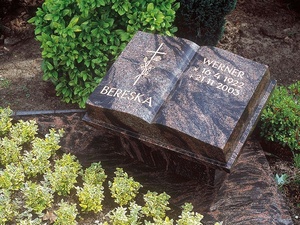 <span class=keywords><strong>Pierre</strong></span> <span class=keywords><strong>tombale</strong></span> personnalisée en granit noir en forme de livre, avec accessoires de vase, pour <span class=keywords><strong>cimetière</strong></span> - Product Image 4