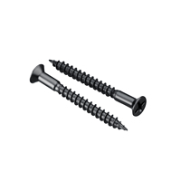 Carbon Steel Self-Tapping Screws with Decorative Caps Cross Phillips Flat Head Cabinet Screws for Wardrobe and Drawer Furniture