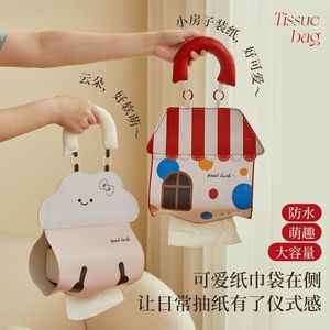 Sac à mouchoirs suspendu mignon, résistant à l'eau, type crochet, rangement pour salle de bain et chambre à coucher - Product Image 1