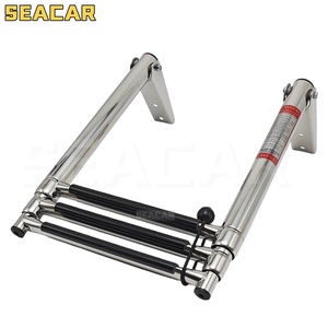 Échelle de bateau Seacar en acier inoxydable 304, pliable en 3 sections, pour usage marin et yachts - Product Image 1