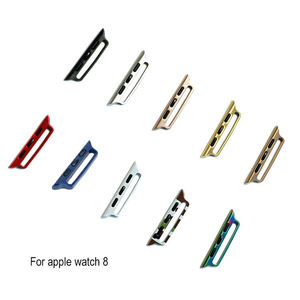 Adaptador de conector de correa de reloj de acero inoxidable, accesorio de Metal para <span class=keywords><strong>Apple</strong></span> <span class=keywords><strong>Watch</strong></span> Band 41 45 <span class=keywords><strong>Mm</strong></span> para Iwatch <span class=keywords><strong>Se</strong></span> Series 8 7 - Product Image 1