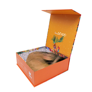 Handmade shipping box paper cardboard makeup gift box custom logo packaging wig boxes