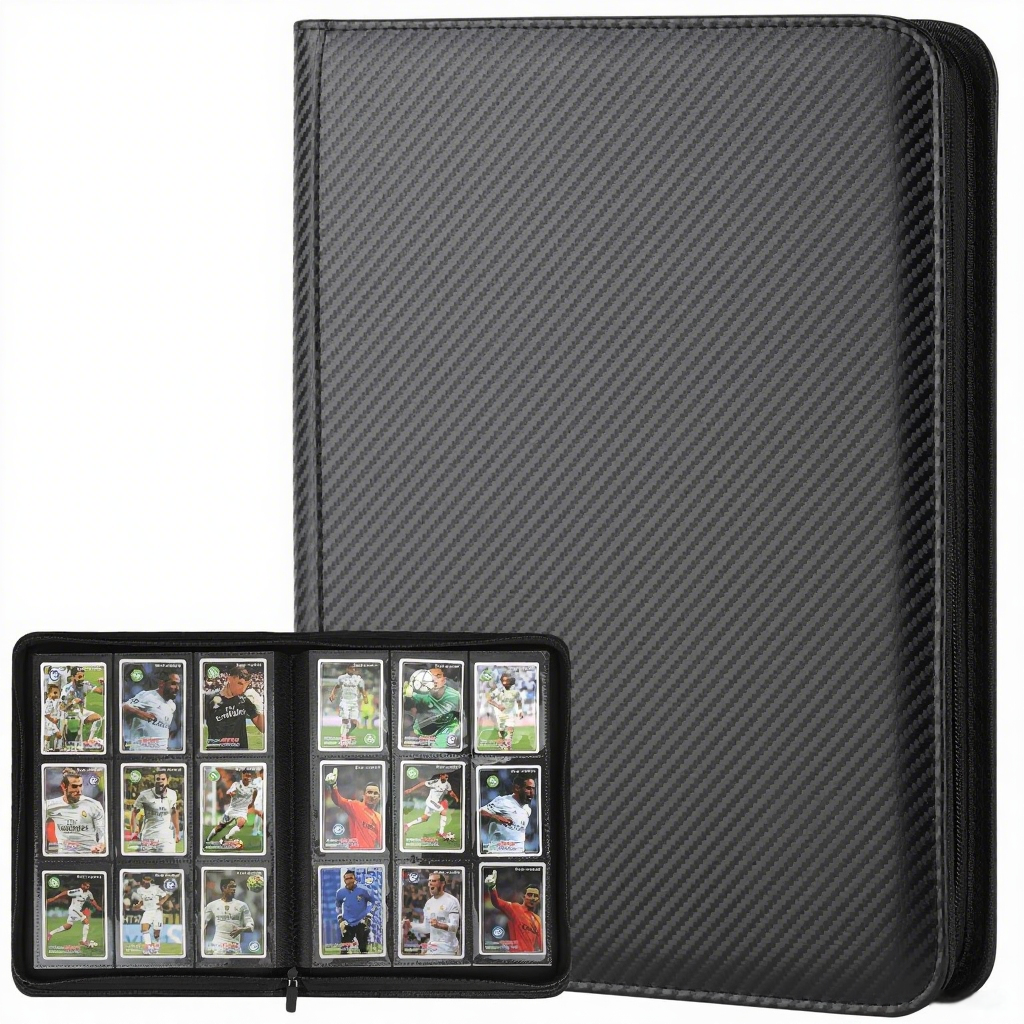 premium trading card binder (NEW) Red Trading Card Binder (Holds 900 Cards)