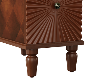 2 <b>Drawer</b> Adjustable Modern Narrow Slim Nightstand with Wood Top for Living Room Bedroom - Product Image 5