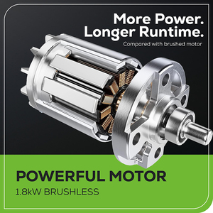 Greenworks <span class=keywords><strong>Tronçonneuse</strong></span> sans balais 40V Scie de jardin professionnelle 20 m/s Original 16 pouces Chainbar et <span class=keywords><strong>Oregon</strong></span> Sawchain 2PC 4AH Batteries - Product Image 3