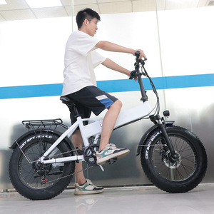 Vélo électrique pliant tout-terrain pour adultes, pneus larges, hybride, pour la ville, vente en gros d'usine, pas cher - Product Image 2
