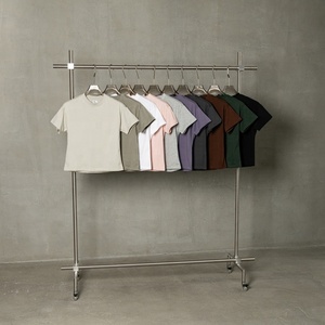 Camiseta y pantalones cortos de peso pesado de alta calidad, estampado bordado liso 100% algodón, camisa informal en blanco con cintura para mujer, fabricante - Product Image 3