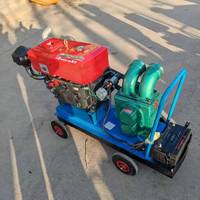 Nouvelle Pompe Moteur Hydraulique Diesel pour Foreuse de Puits d'Eau, Diamètre 300mm, Profondeur 160m, Composants Essentiels Portables pour Usage Agricole