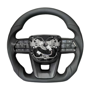 พวงมาลัยหนังไม้ใหม่ใช้ได้กับ Toyota GR Yaris RAV4 Innova Vitz Supra MK5 A90 axio Crown 4Runner Prius Tundra - Product Image 3