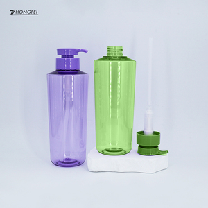 Màu Tím 500Ml Sang Trọng Mỹ Phẩm <span class=keywords><strong>Container</strong></span> Có Thể Được Bơm Lại Vòng Nhựa Chai Dầu Gội Đầu 16Oz Cho Kem Dưỡng Da Điều Hòa Bao Bì - Product Image 2