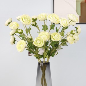 Fleurs artificielles de lotus superposées à 5 têtes, arrangement floral en soie haute simulation, décoration de mariage et de maison, en plastique PU - Product Image 3