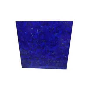 Mesa de Mármol Azul Lapislázuli Cuadrada, Tablero Hecho a Mano para Café o Comedor, Centro de Mesa de Lujo con Incrustaciones de Piedras Preciosas - Product Image 4