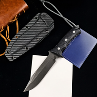 Couteau tactique à lame fixe en acier DC53, manche G10, étui Kydex, survie en plein air, camping, bushcraft