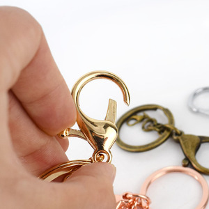 Phụ kiện móc khóa hợp kim, khóa móc dạng càng cua, phụ kiện làm đồ trang sức, phụ kiện làm túi xách, móc xoay dạng càng cua, vòng khóa chia đôi - Product Image 5