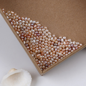 Perla de agua dulce suelta Natural, Perla de <span class=keywords><strong>Color</strong></span> mezclado con forma de arroz y Perla de 2,5-3mm, gran oferta - Product Image 3