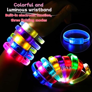 Bán buôn phát sáng trong bóng tối Nguồn cung cấp bên sáng LED Dây đeo cổ tay vòng đeo tay dây đeo cổ tay - Product Image 4