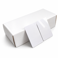 Carte PVC blanche vierge NFC NFC216 13,56 MHz, carte intelligente RFID compatible avec les smartphones compatibles NFC