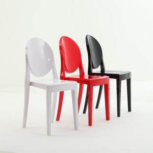 Nordique Moderne Transparent Acrylique En Plastique Cristal Conception En Bois Massif Fantôme <span class=keywords><strong>Diable</strong></span> <span class=keywords><strong>Chaise</strong></span> Hôtel Commercial Salle À Manger Salon Intérieur - Product Image 1