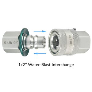 700bar áp lực cực cao BSP <span class=keywords><strong>NPT</strong></span> phụ kiện thủy lực thép không gỉ nội bộ chủ đề 1/2 "Khớp nối nhanh - Product Image 5