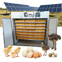 Incubateur solaire et électrique 2112 œufs, système double alimentation, taux d'éclosion élevé pour l'élevage de poulets, d'autruches, de cailles et de volailles HJ-SI8