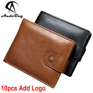 กระเป๋าสตางค์ AndoBag รุ่น Block Short สำหรับผู้ชาย หนังวัวแท้ ใส่เหรียญได้ จุของได้เยอะ กระเป๋าคลัทช์ สไตล์ลำลอง วินเทจ รุ่น 1065 - Product Image 1