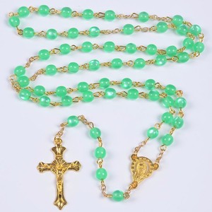 Collier en perles d'imitation <span class=keywords><strong>de</strong></span> pierres 6MM, chapelet catholique, perles <span class=keywords><strong>de</strong></span> croix, cadeau pour <span class=keywords><strong>la</strong></span> <span class=keywords><strong>famille</strong></span>, offre spéciale - Product Image 6