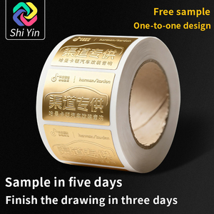 Adesivi Metallici Impermeabili Personalizzati ShiYin, Decalcomanie Adesive Stampate su Misura in Lamina d'Oro e Argento per Prodotti di Lusso - Product Image 4