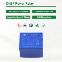 Relais de puissance T73 12V 10A 16A 4 broches (1 Forme A) pour PCB, certifié CQC TUV RoHS, pour appareils électroménagers, systèmes d'alimentation intelligents et électronique automobile