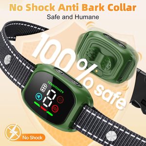 New Design Rechargeable MINI LED Screen Waterproof IP67 Plastic Beep/Vibration Safe Harmless Stop Barking Anti-Bark <b>Collar</b> <b>for</b> - Product Image 3