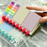 Notes autocollantes colorées Bloc-notes auto-adhésif avec colle repositionnable Options de logo personnalisé adaptées à la planification des rappels d'étude