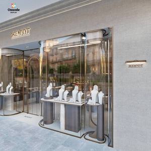 ร้านออกแบบเครื่องประดับหรูครบวงจร |   ตู้กระจก LED แบบกำหนดเองพร้อมไฟ LED ตู้โชว์ระดับพรีเมียม เป็นมิตรกับสิ่งแวดล้อม ขนาดสั่งทำได้ - Product Image 3