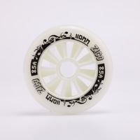 Roues de patinage de vitesse en ligne 110 mm à rebond élevé ZICO 85A en polyuréthane, roue de patin à roulettes simple phosphorescente