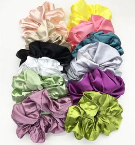 Горячая Распродажа, большие шелковые резинки для волос, большой держатель для волос, однотонная резинка для конского хвоста, атласные резинки для волос - Product Image 5