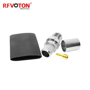 RF kết nối đồng trục TNC nữ uốn (<span class=keywords><strong>EZ</strong></span>) solderless kết nối cho H1000 lmr400 Cáp - Product Image 4
