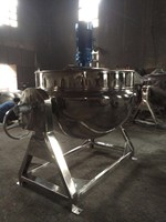 Huashang kookmachine van roestvrij staal voor levensmiddelen, met stoomverwarming en mengfunctie, gejackete ketel