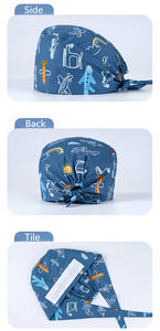 Belle fraise motif casquette chirurgicale coton pharmacie <span class=keywords><strong>clinique</strong></span> dentaire médecin infirmière gommage casquettes chapeau de travail - Product Image 4