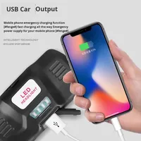 Lampu Kepala Penambang LED Lithium Ion Tahan Air Daya Tinggi dengan Zoom Induksi untuk Memancing dan Berkemah