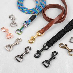 Ganchos Mosquetón Metálicos Giratorios de 10-38mm, Clips de Liberación Rápida de Alta Resistencia para Correas de Perro y Accesorios de Bolsos - Product Image 1