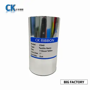 Coditeck कपड़ा राल रिबन CK40 धो देखभाल रिबन के लिए नायलॉन तफ़ता पॉलिएस्टर साटन देखभाल लेबल मुद्रण मशीन