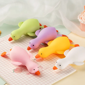 Juguetes Antiestrés para Niños, Pato de Goma Elástico y Suave, Juguete para Apretar, Divertido, para Ventilar y Descomprimir, Regalo Creativo, Juguete de Dibujos Animados - Product Image 4