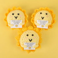 Crochet positif soleil soleil crochet poupées tricoté décor à la maison émotionnel crochet cadeaux cadeaux de remise des diplômes pour la saison des enseignants