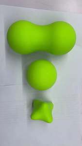 Juego de bolas de masaje de silicona con forma de cacahuete Lacrosse y hexagonal para aliviar el dolor, masaje de tejido profundo de punto gatillo, gusano - Product Image 4