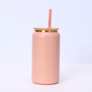 Vaso Térmico de Acero Inoxidable de Doble Pared con Aislamiento al Vacío, de Alta Calidad, 16oz, Brillante, con Tapa y Popote, para Café y Smoothies - Product Image 3