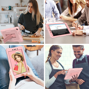 Caso Heavy Duty Per <span class=keywords><strong>Samsung</strong></span> <span class=keywords><strong>Galaxy</strong></span> <span class=keywords><strong>Tab</strong></span> 8.0 Pollici T290 T295 Robusta Armatura Cavalletto Antiurto Defender Silicone <span class=keywords><strong>Tablet</strong></span> PC copertura - Product Image 6