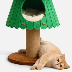 Festive Atmosphere Felt Particleboard Hemp Rope Christmas <strong>Tree</strong> Shape <strong>Large</strong> Size <strong>cat</strong> <strong>Climbing</strong> Frame for <strong>Cats</strong> - Product Image 6